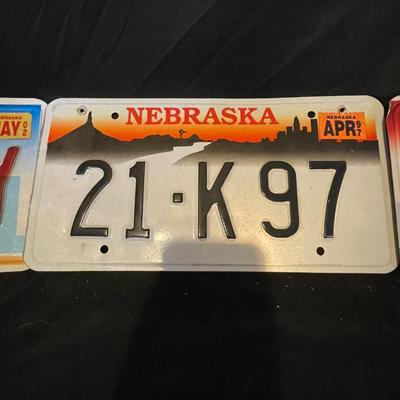 NEBRASKA AND IDAHO PLATES