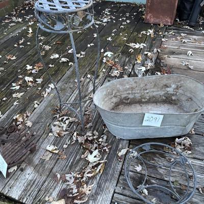 Plant Stands and Tub