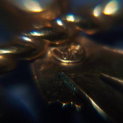 LOT 122 BEAUTIFUL VINTAGE GOLD FILLED MOONSTONE LOVEBIRDS PIN