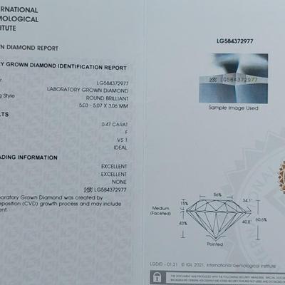 IGI CERTIFIED LAB GROWN DIAMOND