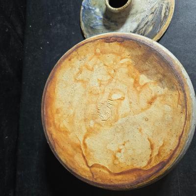 Vintage boho studio pottery signed Donabe Pot - prepare soups, stews, rice, and steamed dishes