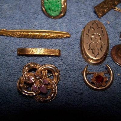 LOT 128 WONDERFUL OLD JEWELRY INDIAN HEAD PENNY EARRINGS