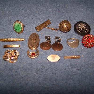 LOT 128 WONDERFUL OLD JEWELRY INDIAN HEAD PENNY EARRINGS