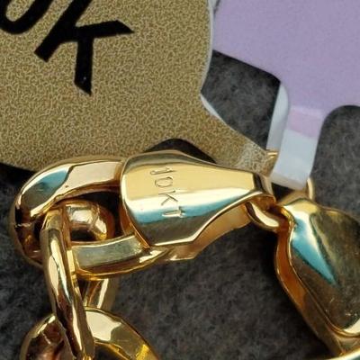 10k Gold New With Tags Jc Penney Jewelry Partial Solid Cuban Curb Link 22"