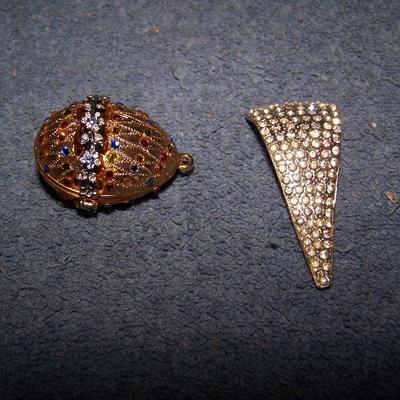 LOT 133 GREAT VINTAGE RHINESTONE JEWELRY