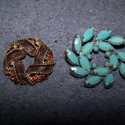 LOT 133 GREAT VINTAGE RHINESTONE JEWELRY