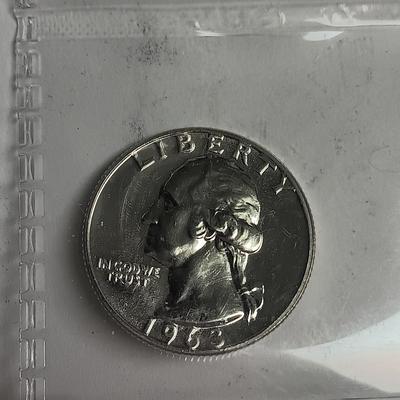 TWO 1963 UNC QUARTERS