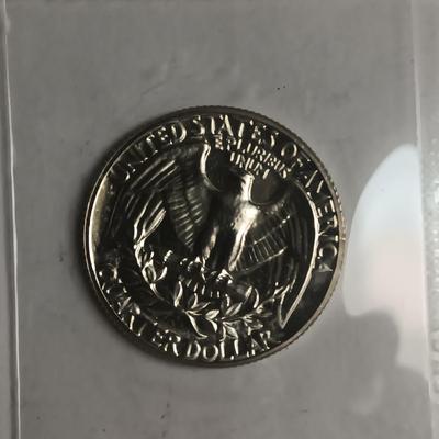 FOUR 1963 UNC SILVER QUARTERS