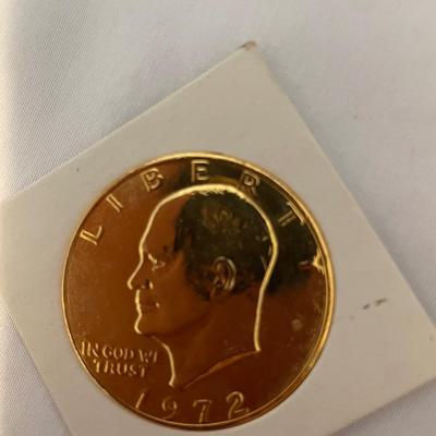 1972 EISENHOWER DOLLAR COINS