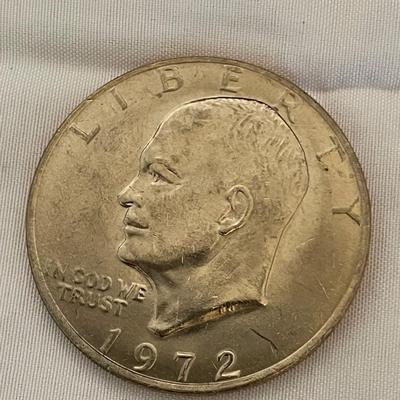1972 EISENHOWER DOLLAR COINS
