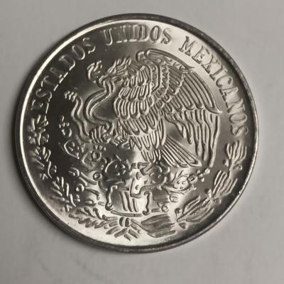 TWO CIEN PESOS .720 SILVER COINS