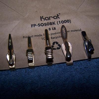 LOT 141 FAB VINTAGE CUFFLINKS/TIE CLASPS&TACS/BUTTONS SEVERAL BLACK PEARLS