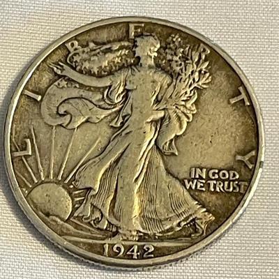 1942 WALKING LIBERTY HALF DOLLAR
