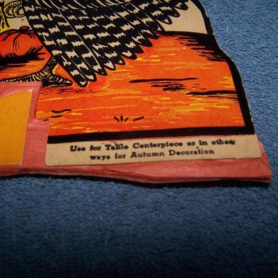 LOT 151 FAB VINTAGE THANKSGIVING HONEYCOMB TURKEYS