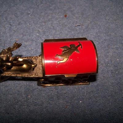 LOT 155 SPECIAL VINTAGE CHRISTMAS CANDY CONTAINER/TRINKET BOX/FIGURES+