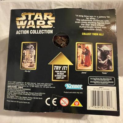 SEALED 1997 STAR WARS JAWA WITH LIGHT UP EYES
