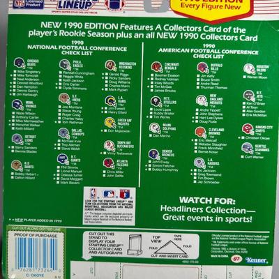 Kenner Starting Lineup Vintage Sealed Sports Collectible Figure Includes Rookie Year Card