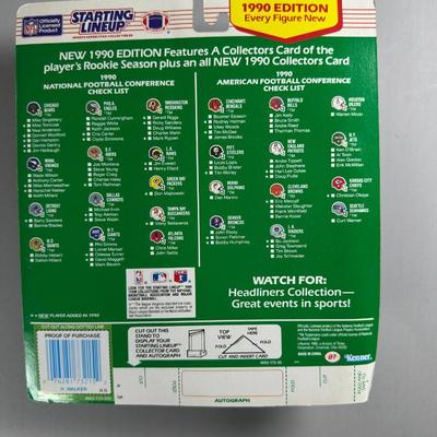 Kenner Starting Lineup Vintage Sealed Sports Collectible Figure Includes Rookie Year Card