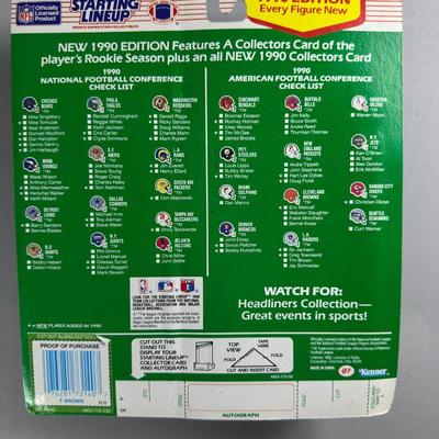 Kenner Starting Lineup Vintage Sealed Sports Collectible Figure Includes Rookie Year Card