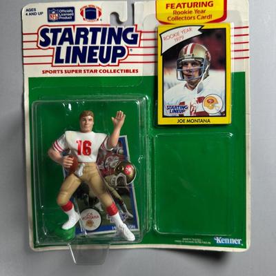 Kenner Starting Lineup Vintage Sealed Sports Collectible Figure Includes Rookie Year Card