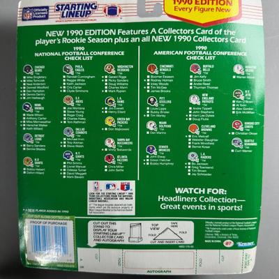 Kenner Starting Lineup Vintage Sealed Sports Collectible Figure Includes Rookie Year Card