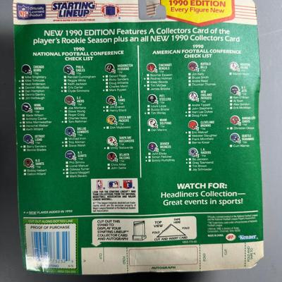 Kenner Starting Lineup Vintage Sealed Sports Collectible Figure Includes Rookie Year Card