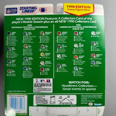 Kenner Starting Lineup Vintage Sealed Sports Collectible Figure Includes Rookie Year Card