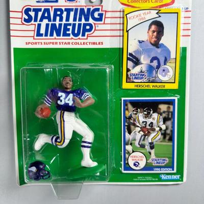 Kenner Starting Lineup Vintage Sealed Sports Collectible Figure Includes Rookie Year Card