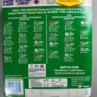 Kenner Starting Lineup Vintage Sealed Sports Collectible Figure Includes Rookie Year Card