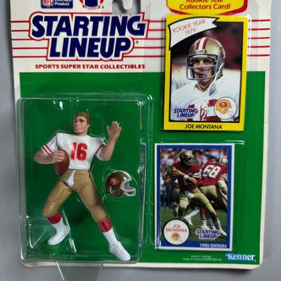 Kenner Starting Lineup Vintage Sealed Sports Collectible Figure Includes Rookie Year Card