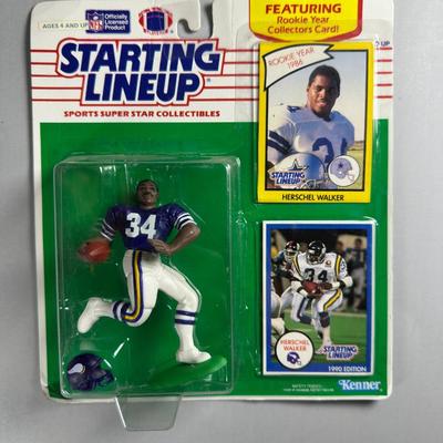 Kenner Starting Lineup Vintage Sealed Sports Collectible Figure Includes Rookie Year Card