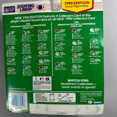 Kenner Starting Lineup Vintage Sealed Sports Collectible Figure Includes Rookie Year Card