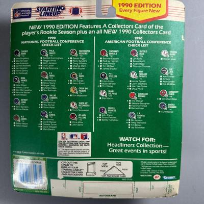 Kenner Starting Lineup Vintage Sealed Sports Collectible Figure Includes Rookie Year Card