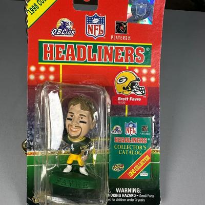 1998 NFL Sideline Quarterbacks BRETT FAVRE Green Bay Packers Figure NIP