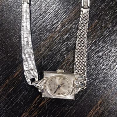 PANDORA BRACELET, HOOP EARRINGS, WOMENS BULOVA WATCH, AND 925 RING