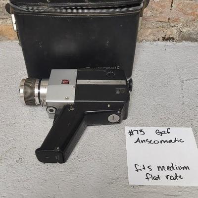 Sale Photo Thumbnail #699: gaf Anscomatic video camera with case. Fits medium flat rate box