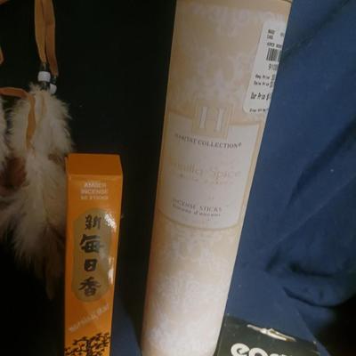 INCENSE, BLUETOOTH CANDLELIT SPEAKER, DREAM CATCHER AND BODY SCRUB