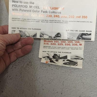 Sale Photo Thumbnail #741: Pair of Polaroid Flash Guns in box with instructions. Fits medium flat rate box