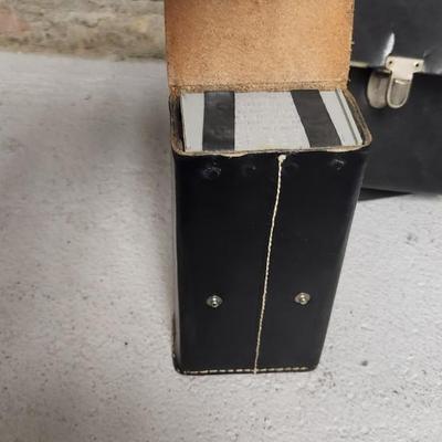 Sale Photo Thumbnail #746: Pair of sun guns, tripod (heavy) battery pack and exposure meter. Fits large flat rate box