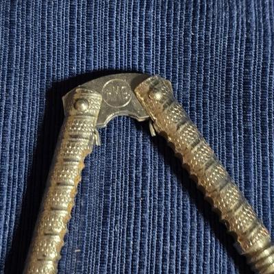 Wooden nut bowl with two wood candle holders a Interpur insulated carafe pitcher with four mugs