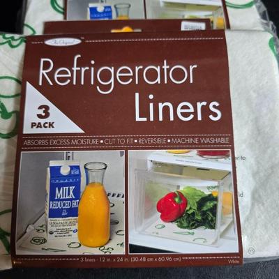 Kitchen accessories - Measure cups = Measuring spoons - Hot pads - Spatulas - Pitcher - Refrigerator liners and more