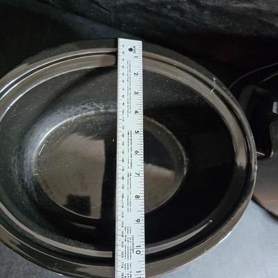 3 piece Crock Pot with two large serving bowls and a hot plate
