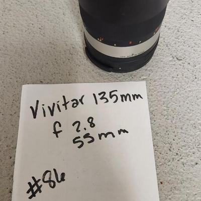 Sale Photo Thumbnail #800: Vivitar 135 f 3.8 55mm lens