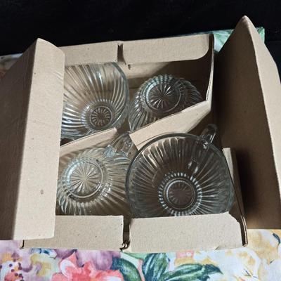 Brand new Elements Punchbowl set with 12 mugs