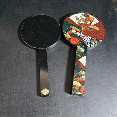 Asian themed Jewelry box - Bamboo hook - Mirror - makeup bags and more