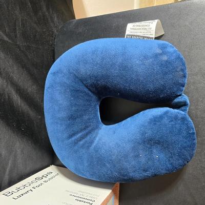 Home spa day!! Homedics Bubble foot spa - Massager tool - Loofa's - New soaps - Neck pillow and more