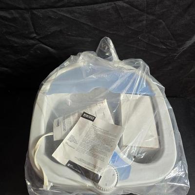 Home spa day!! Homedics Bubble foot spa - Massager tool - Loofa's - New soaps - Neck pillow and more