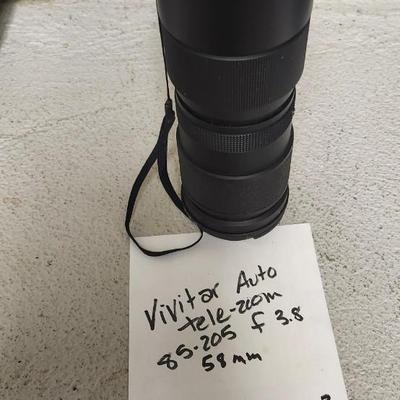 Sale Photo Thumbnail #818: Vivitar Auto Yele zoom 8.5-205 f 3.8 58mm lens with skylight filter