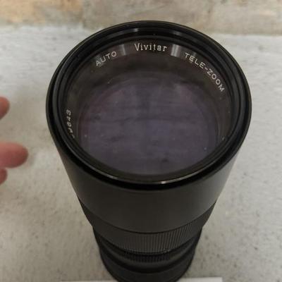 Sale Photo Thumbnail #820: Vivitar Auto Yele zoom 8.5-205 f 3.8 58mm lens with skylight filter