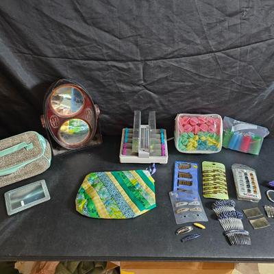 It's all about the hair! Curlers - Electric curlers - new Barrettes - new Bobby pins - freestanding mirror and more